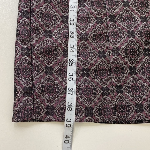 Victor Costa Elegant Cocktail Sheath Sleeveless Metallic Women's 8 Purple - Picture 9 of 11